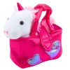 LEAN TOYS Peluche Unicórnio em Saco, Branco, 25 cm