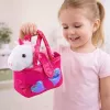 LEAN TOYS Peluche Unicórnio em Saco, Branco, 25 cm