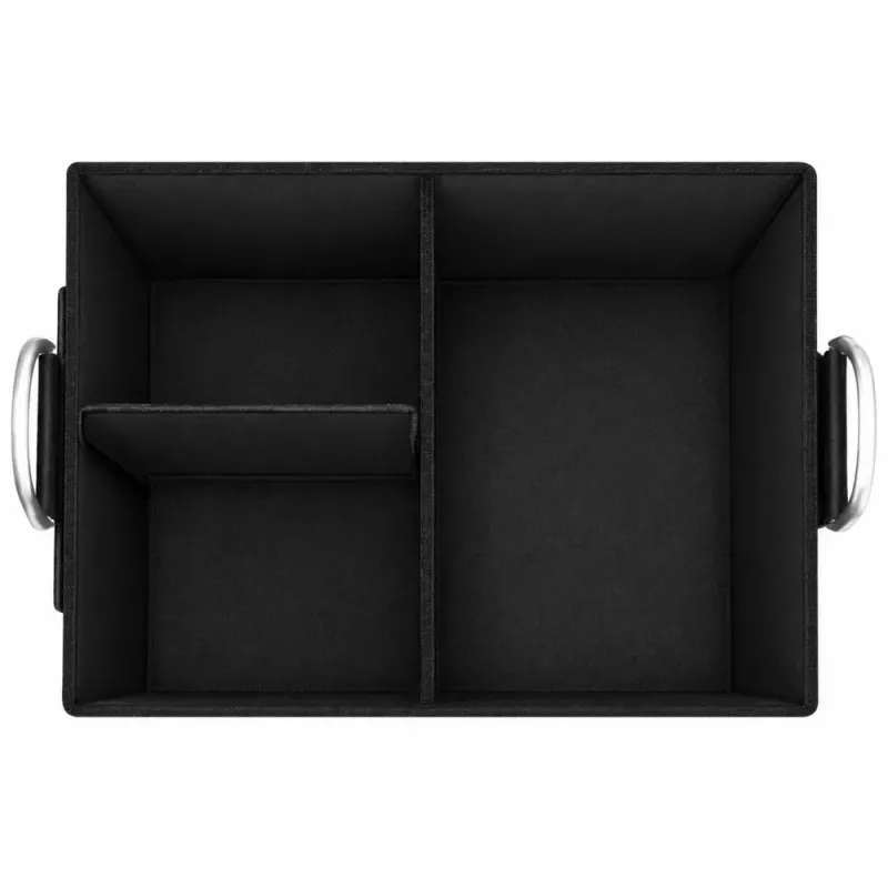 LEAN Organizador de Bagageira Grande Dobrável Preto 50L