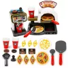 LEAN TOYS Conjunto Pizzaria Forno de Pizza Máquina de Café Acessórios Loja