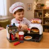 LEAN TOYS Conjunto Pizzaria Forno de Pizza Máquina de Café Acessórios Loja