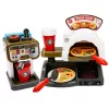 LEAN TOYS Conjunto Pizzaria Forno de Pizza Máquina de Café Acessórios Loja