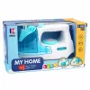 LEAN TOYS Ferro de Passar de Brinquedo para Crianças com Spray de Água, Luz e Som, Azul