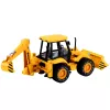 LEAN TOYS Máquinas de Construção Escavadora Carregadora Bulldozer com Rodas, Luzes, Sons - Amarelo
