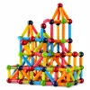 LEAN TOYS Conjunto de Varetas de Construção Magnéticas, Criativo, Colorido, 166 Peças