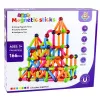 LEAN TOYS Conjunto de Varetas de Construção Magnéticas, Criativo, Colorido, 166 Peças