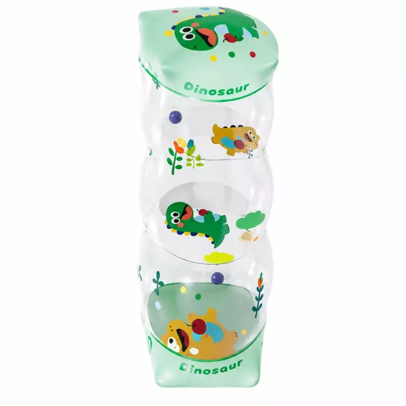 LEAN TOYS Rolo de Gatinhar Insuflável para Bebés Dinossauro 51 x 22 cm