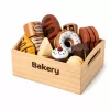 LEAN TOYS Conjunto de Mini Padaria de Madeira com Pão e Velcro em Caixa 10 unid.