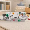 LEAN TOYS Livro Sensorial Macio com Elefante a Crepitar e a Apitar, Cinzento
