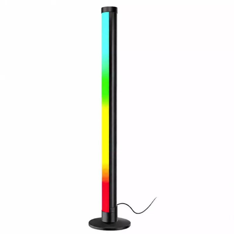 LEAN Candeeiro de Pé de Canto LED RGB com Modo de Música, Comando, App, 90cm