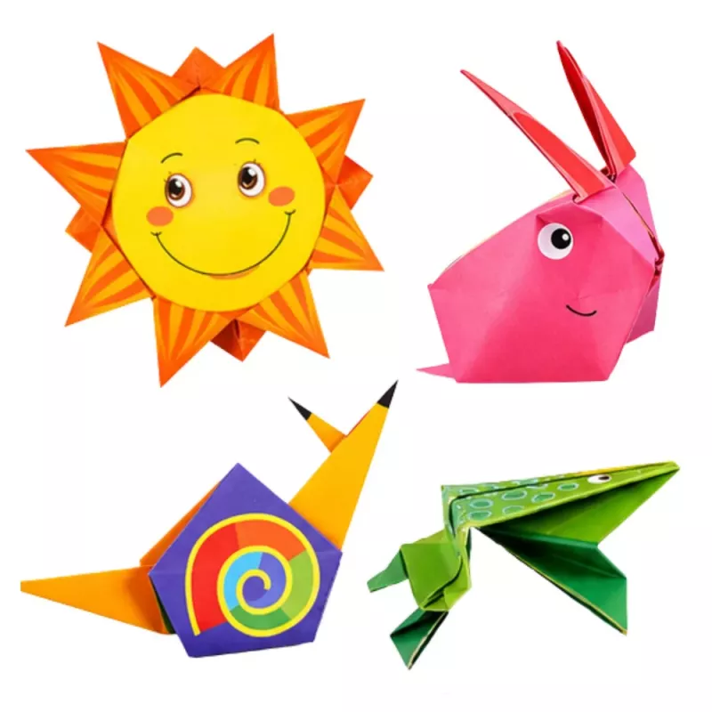 LEAN Conjunto de Origami com Papel Colorido e Livro de Instruções, 100 Folhas