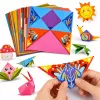 LEAN Conjunto de Origami com Papel Colorido e Livro de Instruções, 100 Folhas