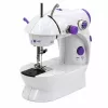 LEAN Mini Máquina de Costura com Luz LED, Portátil, 2 Modos, Acessórios, Pedal