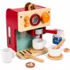 LEAN TOYS Conjunto de Máquina de Café de Madeira Pequeno Barista Taças Acessórios