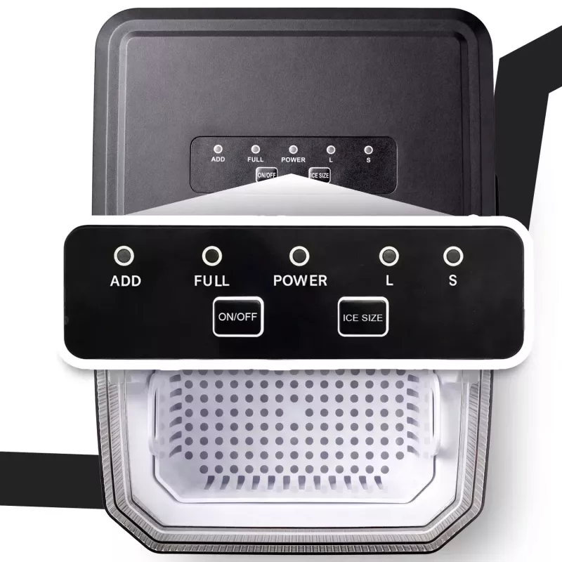 Extralink SmartLife Cube Ice Essential Máquina de Gelo 12kg/24h 2.2L Preto/Prata