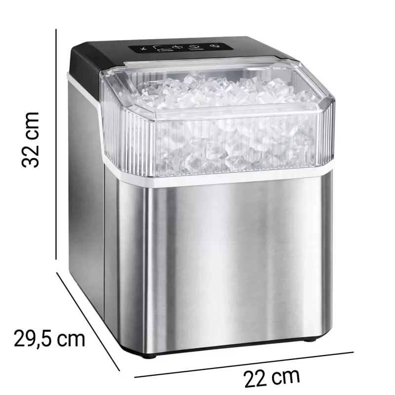 Extralink SmartLife Cube Ice Essential Máquina de Gelo 12kg/24h 2.2L Preto/Prata