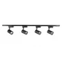 Foco de Calha LED Sistema STR-4X15W-B 15W 4 Focos 60W 5200lm 4000K Preto
