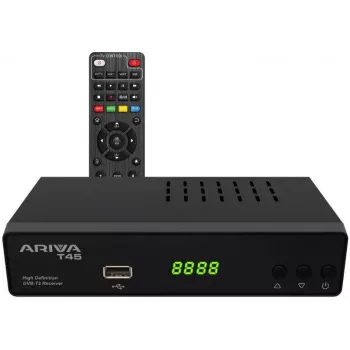 Ferguson Ariva T45 recetor de TV digital DVB-T2 HD com USB PVR