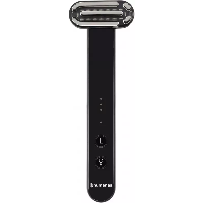 Massajador facial sónico de lifting Humanas Aurora HS4152 com EMS, preto
