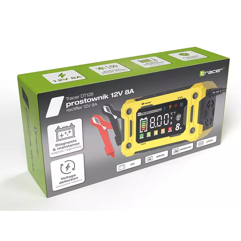 Tracer 47777 DT128 Retificador 12V 8A Diagnóstico e Manutenção
