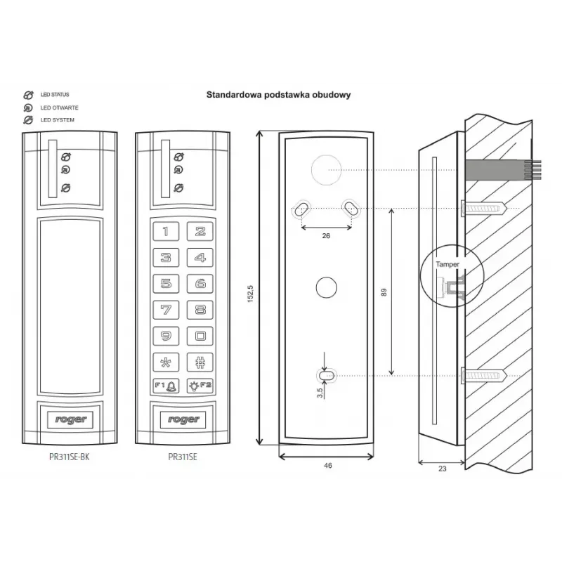 Controlador de acesso ROGER PR311SE-G