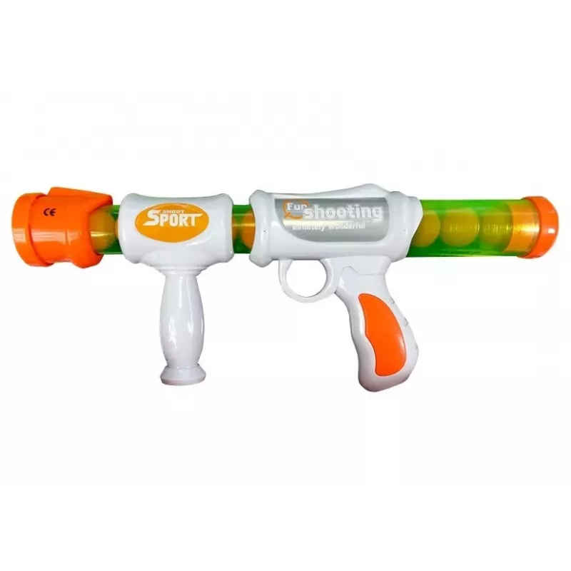 Arma de bola macia LEAN TOYS com espingarda para praticar a pontaria com copos alvo
