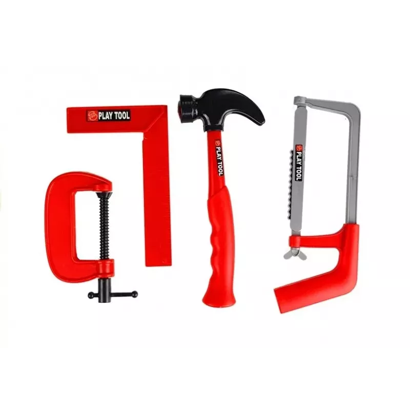 Conjunto de ferramentas grande serração LEAN TOYS para pequenos carpinteiros 23 unid.
