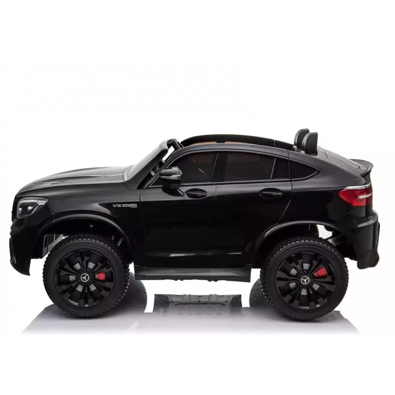 Carro elétrico para crianças LEAN CARS Mercedes GLC 63S QLS MP4 preto pintado