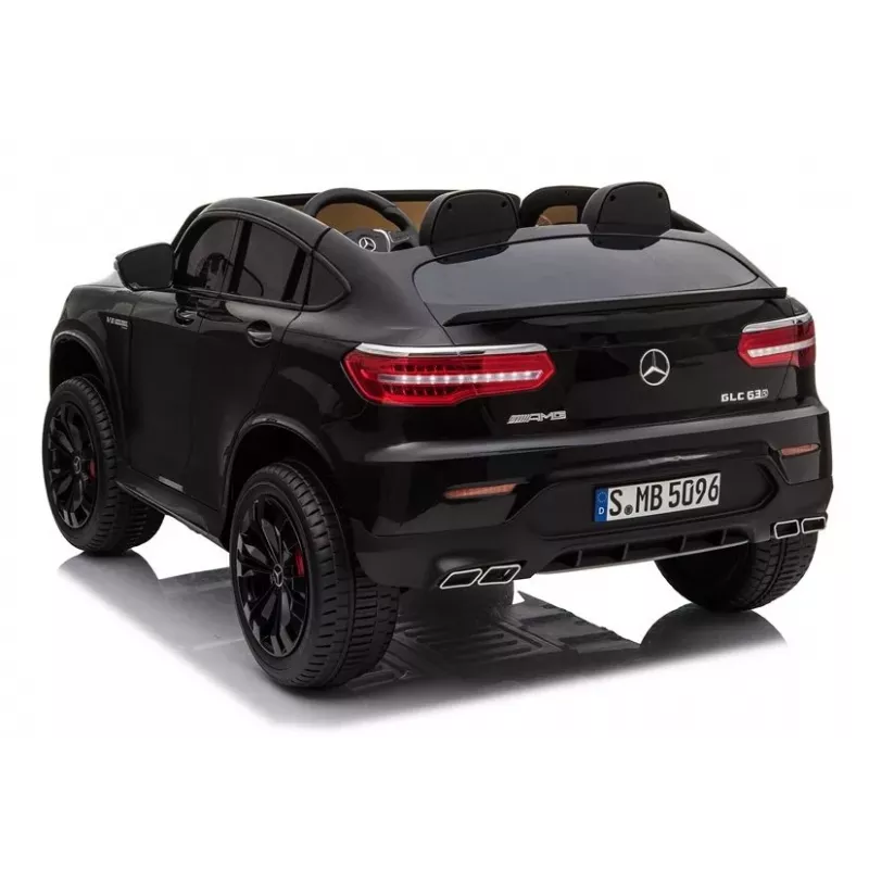Carro elétrico para crianças LEAN CARS Mercedes GLC 63S QLS MP4 preto pintado
