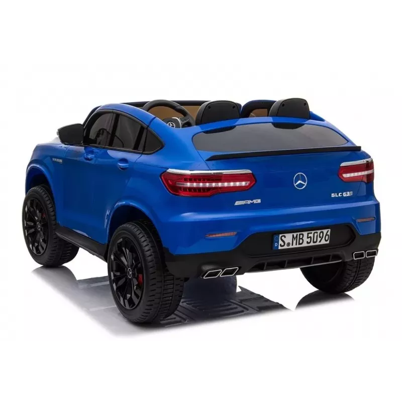 Carro elétrico para crianças LEAN CARS Mercedes GLC 63S QLS MP4 azul pintado