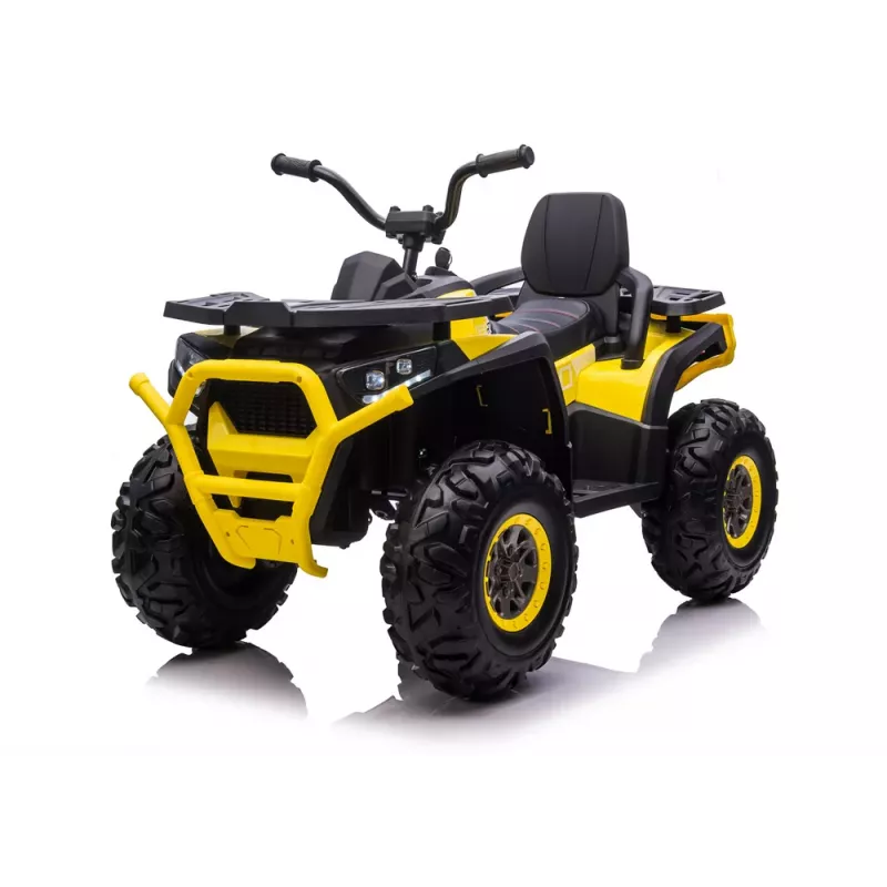 Quad elétrico para crianças QUAD LOCK XMX607 com luzes LED MP3 - amarelo