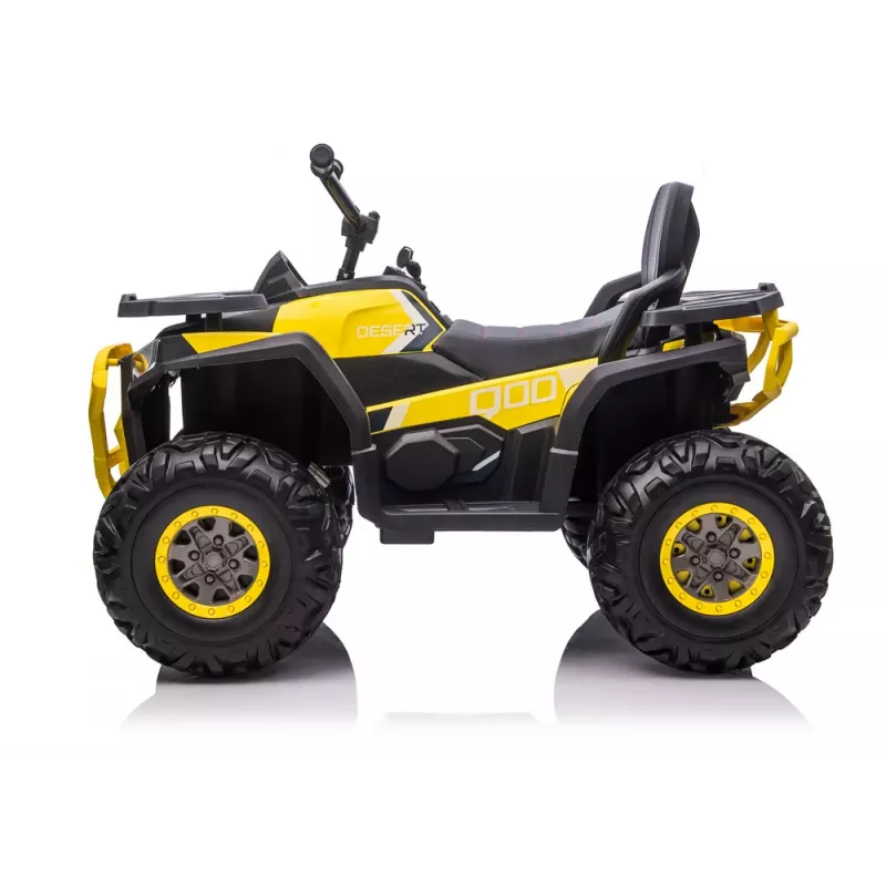 Quad elétrico para crianças QUAD LOCK XMX607 com luzes LED MP3 - amarelo