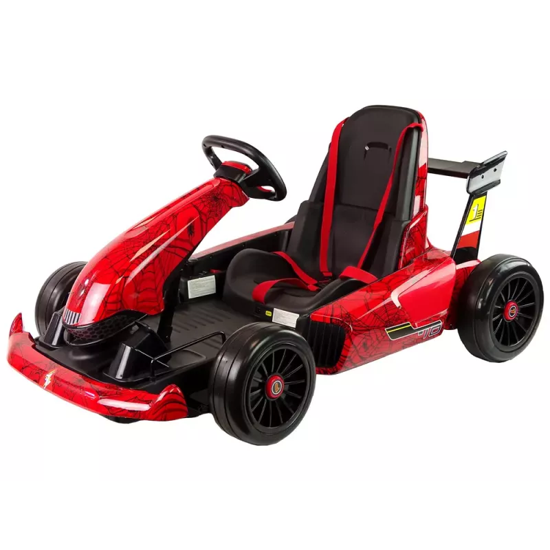 Kart a bateria Spider LEAN CARS XMX619 pintado de vermelho
