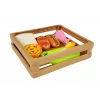 Conjunto de cachorro-quente LEAN TOYS para cortar ingredientes num cesto