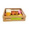 Conjunto de cachorro-quente LEAN TOYS para cortar ingredientes num cesto