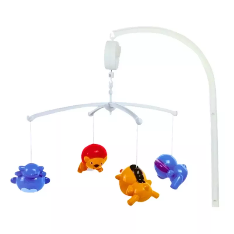 Carrossel de berço LEAN TOYS animais leão elefante girafa com som