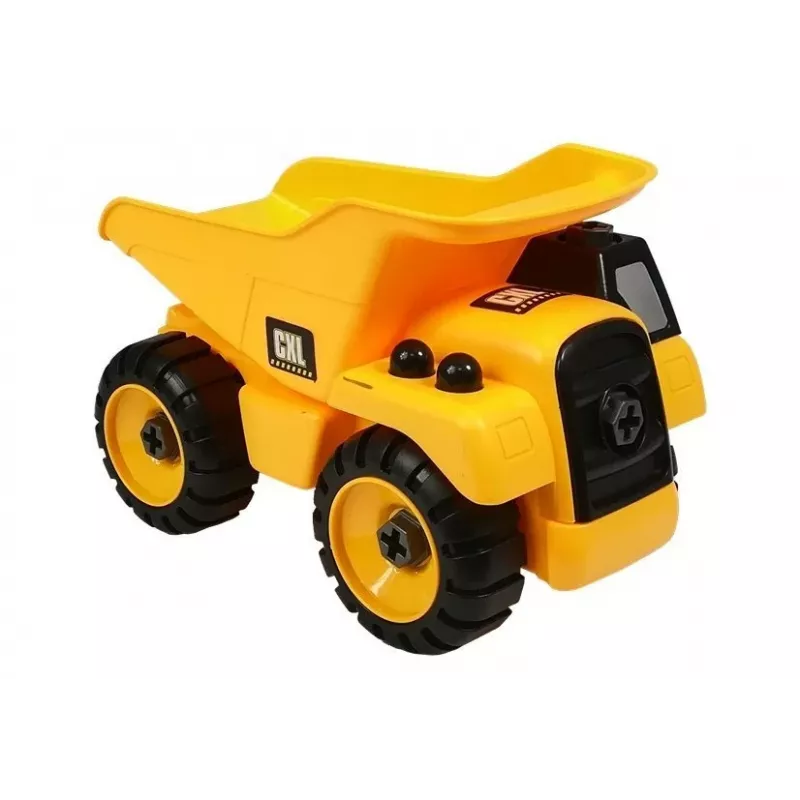 Conjunto de obras LEAN TOYS escavadora basculante grua