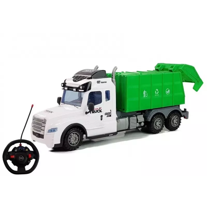 Camião do lixo com controlo remoto R/C LEAN TOYS escala 1:16 2,4 GHz