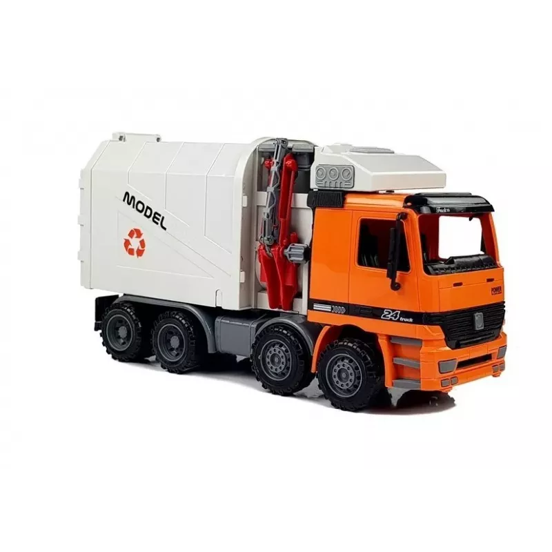 LEAN TOYS Camião de lixo motorizado com contentor
