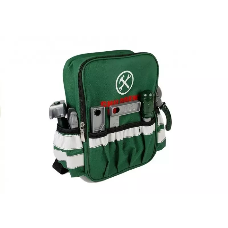 LEAN TOYS Mochila de ferramentas DIY com berbequim 100 peças
