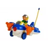 LEAN TOYS Avião R/C para bebé com volante de controlo remoto azul