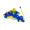 LEAN TOYS Avião R/C para bebé com volante de controlo remoto azul