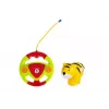 LEAN TOYS Avião R/C para bebé com volante de controlo remoto azul