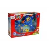 LEAN TOYS Avião R/C para bebé com volante de controlo remoto azul
