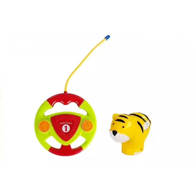 LEAN TOYS Avião R/C para bebé com volante de controlo remoto vermelho