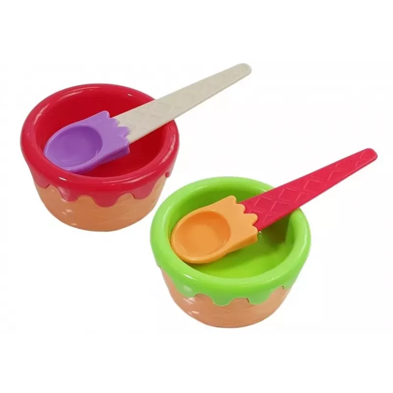 LEAN TOYS Conjunto de doces sobremesas gelado bolachas acessórios - conjunto de comida de brincar