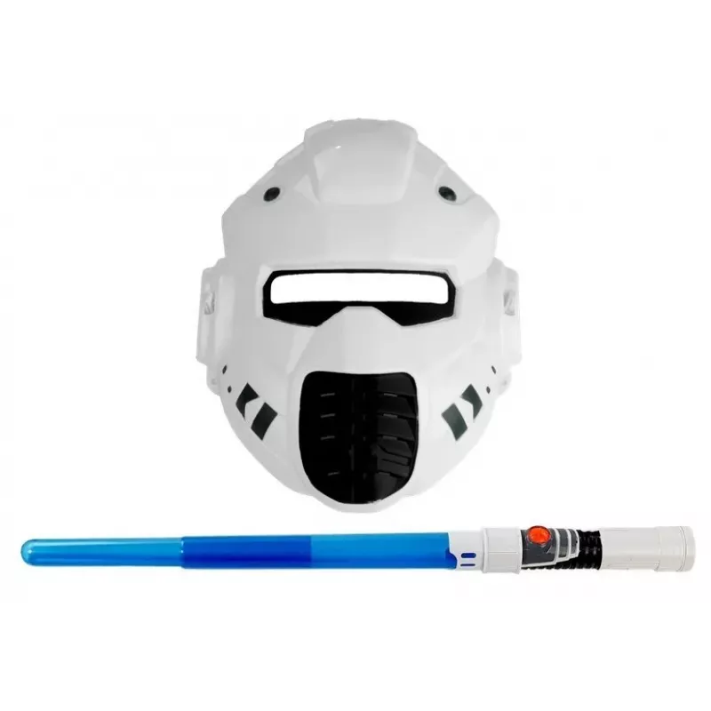 LEAN TOYS Pistola laser espacial com espada e máscara