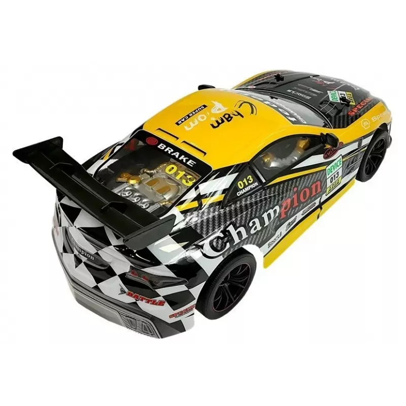 LEAN TOYS Carro telecomandado desportivo 2,4 GHz amarelo