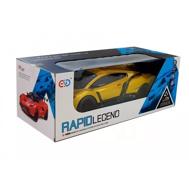 LEAN TOYS Carro R/C desportivo 1:10 dourado