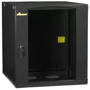 Armário de parede de duas partes DELTA ENERGY SYSTEMS (SWITZERLAND) AG 12U 600x600mm preto R19-12U/600/2S